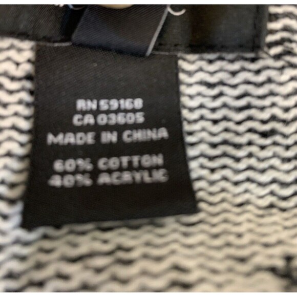 Karen Kane Aztec Black White Patten Waterfall Draped Open Front Cardigan Women M - Picture 5 of 11